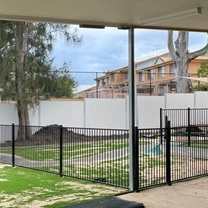 designed pool fence