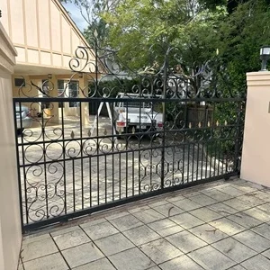 Wrought Steel Auto Gate scaled
