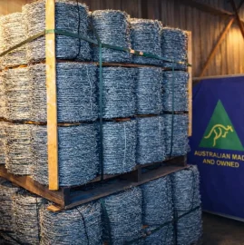 barbed wire Palletised high-tensile barbed wire